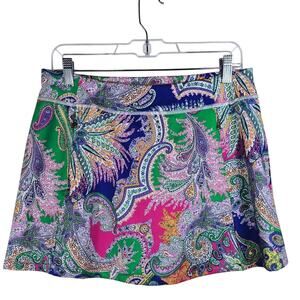 Ralph Lauren RLX Multi Color Athletic Golf Pickle Ball Athletic Skort Women M